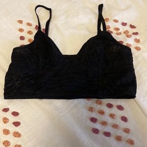 Black lace bralette
